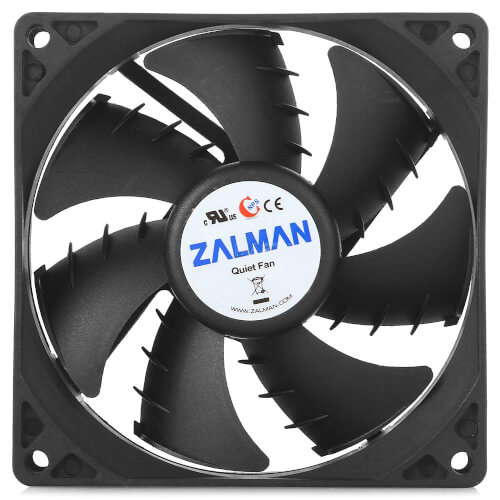 Ventilador 9cm Zalman Zm-F2 Plus (Sf) Negro | Quonty.com | ZM-F2 PLUS(SF)